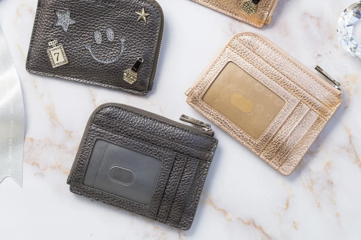 Luxuce L-shaped zipper Micro Multi Wallet 1561