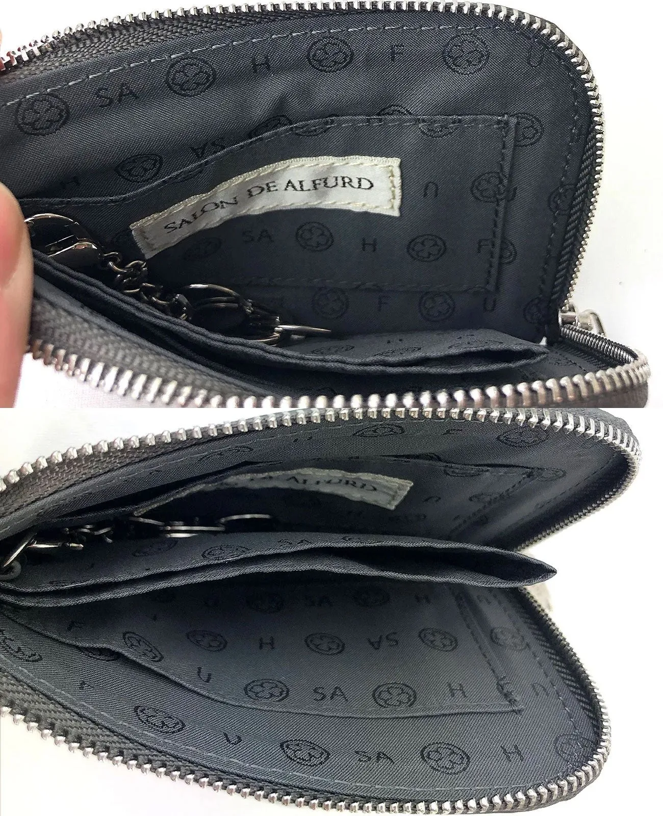 Luxuce L-shaped zipper Micro Multi Wallet 1561