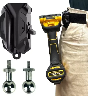 MAGGHEVI Tool Holster - Self Locking Multi Tool Holder - Improve The Way You Carry Your Power Drill, Driver, Multitool, Pneumatic, Multi-Tool and More on Your Belt