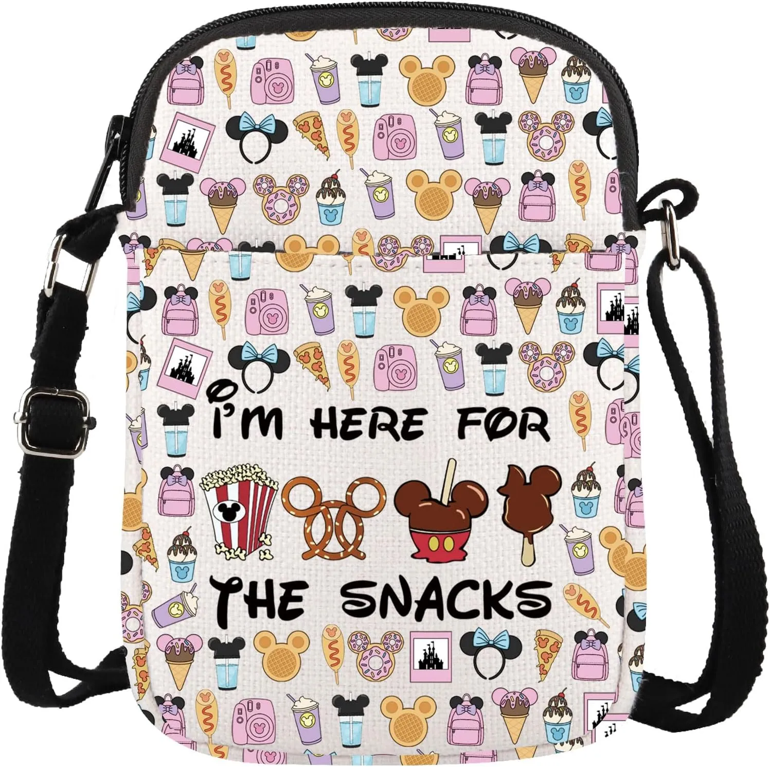 Magical Inspired Gift Family Vacation Trip Gift I'm Here For The Snacks Mouse Family Trip Snacks Crossbody Bag