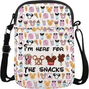 Magical Inspired Gift Family Vacation Trip Gift I'm Here For The Snacks Mouse Family Trip Snacks Crossbody Bag