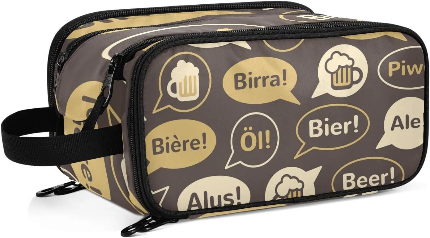 Makeup Bag Travel Toiletry bag Speech Bubbles Hanging Large Capacity Cosmetic Bags Make Up Bag Organizer for Women Men