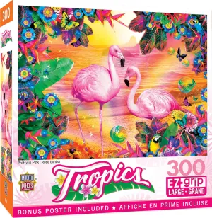 MasterPieces 300 Piece EZ Grip Jigsaw Puzzle - Pretty in Pink - 18"x24"