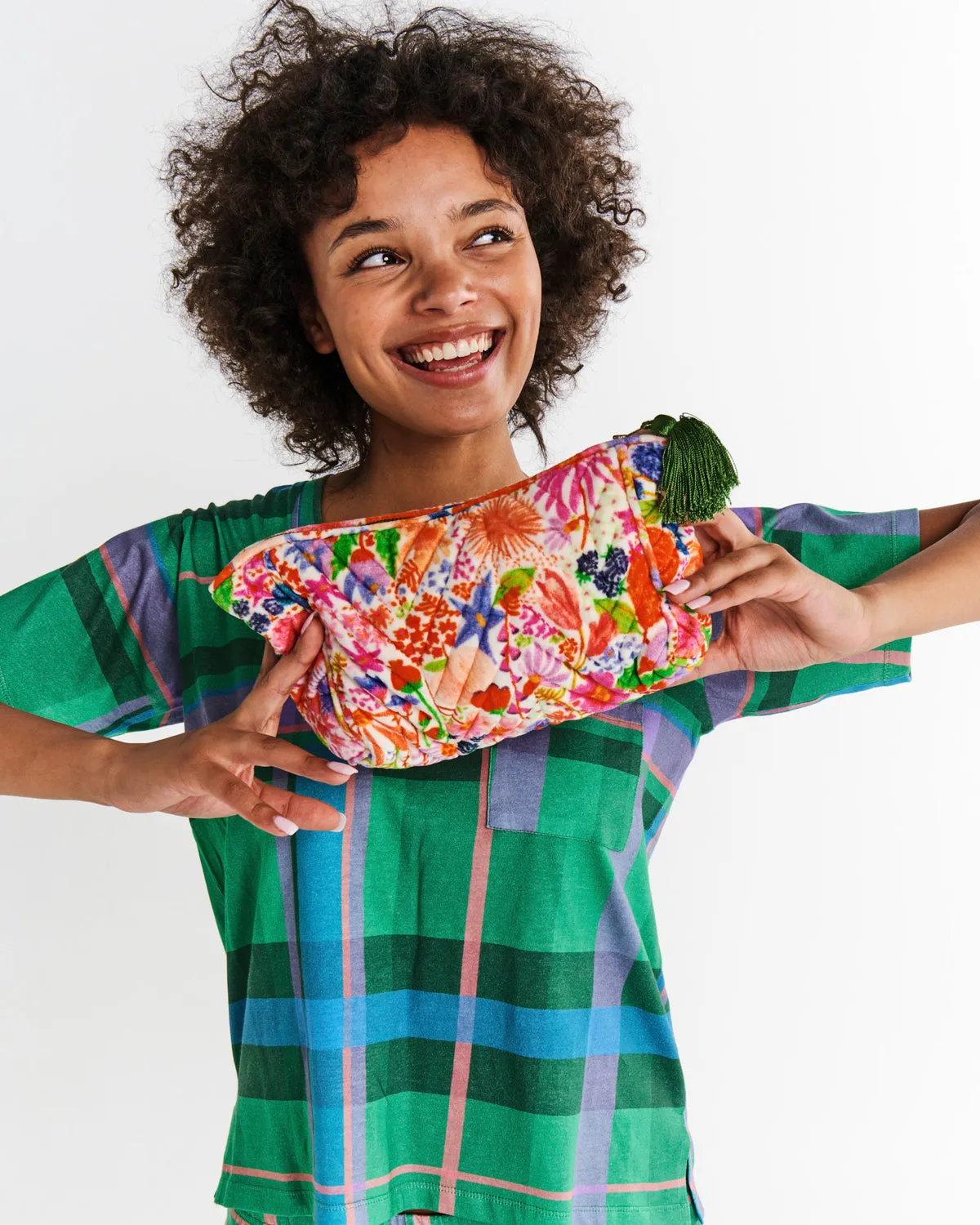 Meandering Meadow Velvet Toiletry Bag - Kip&Co