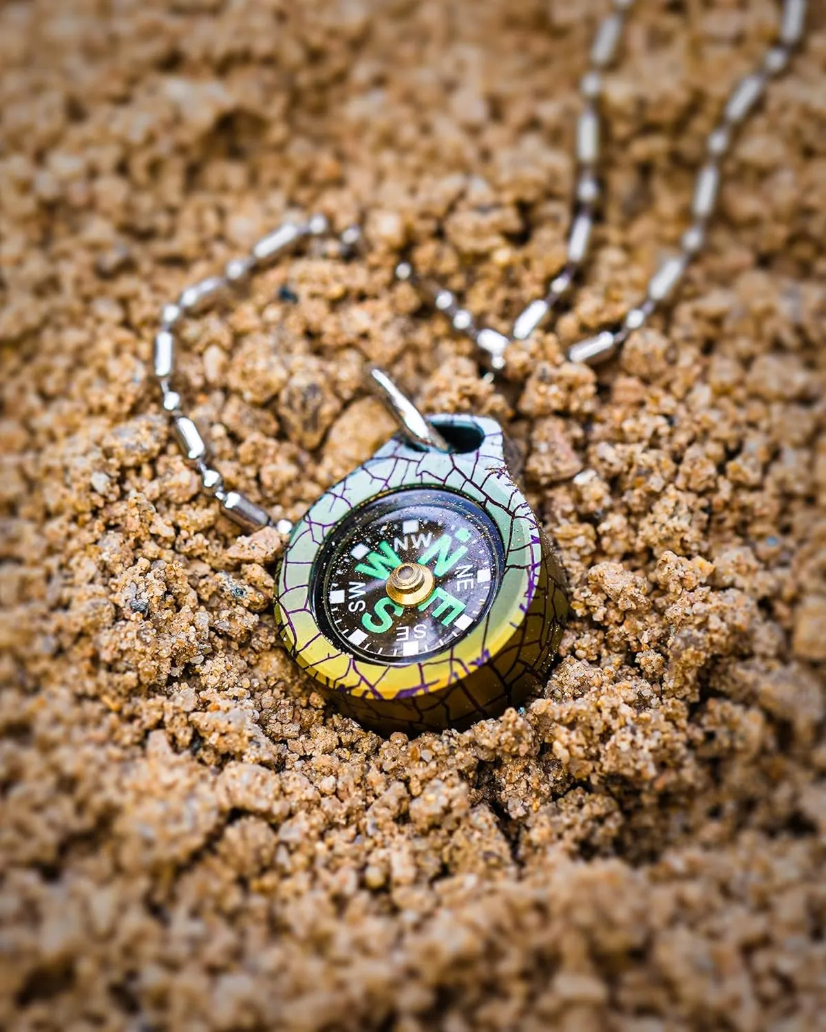 MecArmy CMP/CMP2 Mini Compass- Meaningful Graduation Birthday Gifts for Men Women, EDC Titanium/Brass/Copper Pocket Compass for Hiking SurvivaI, IPX5 Waterproof, Glow in The Dark, Necklace Pendant