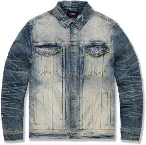 MEN HAMILTON DENIM TRUCKER JACKET (AGED WASH)
