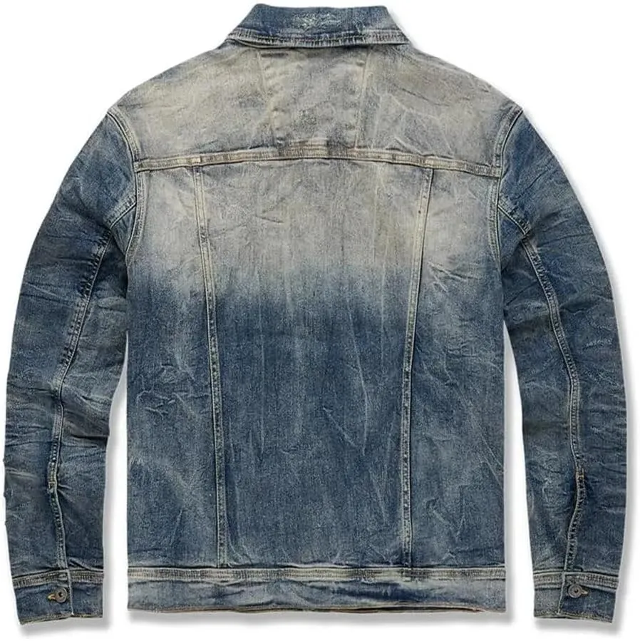 MEN HAMILTON DENIM TRUCKER JACKET (AGED WASH)