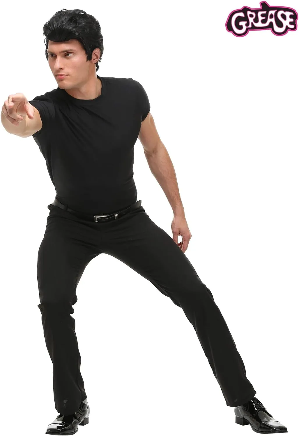 Men's Danny Zuko Grease Costume for Adults | 1950's Movie Character Cosplay Outfit | Greaser Cosplay for Men