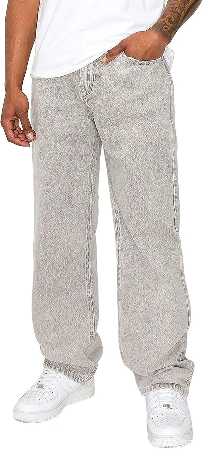 Men's Essential Baggy Wide Denim Jeans