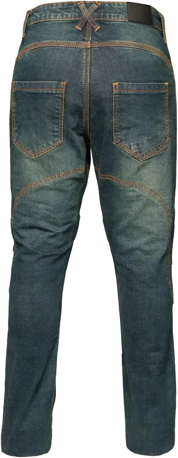 Mens Motorbike Jeans Made with Aramid Fiber Bikers Pants