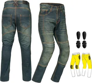 Mens Motorbike Jeans Made with Aramid Fiber Bikers Pants