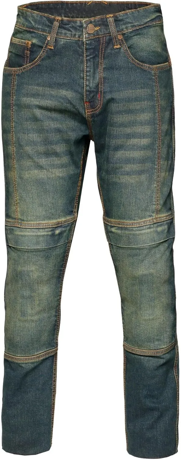 Mens Motorbike Jeans Made with Aramid Fiber Bikers Pants