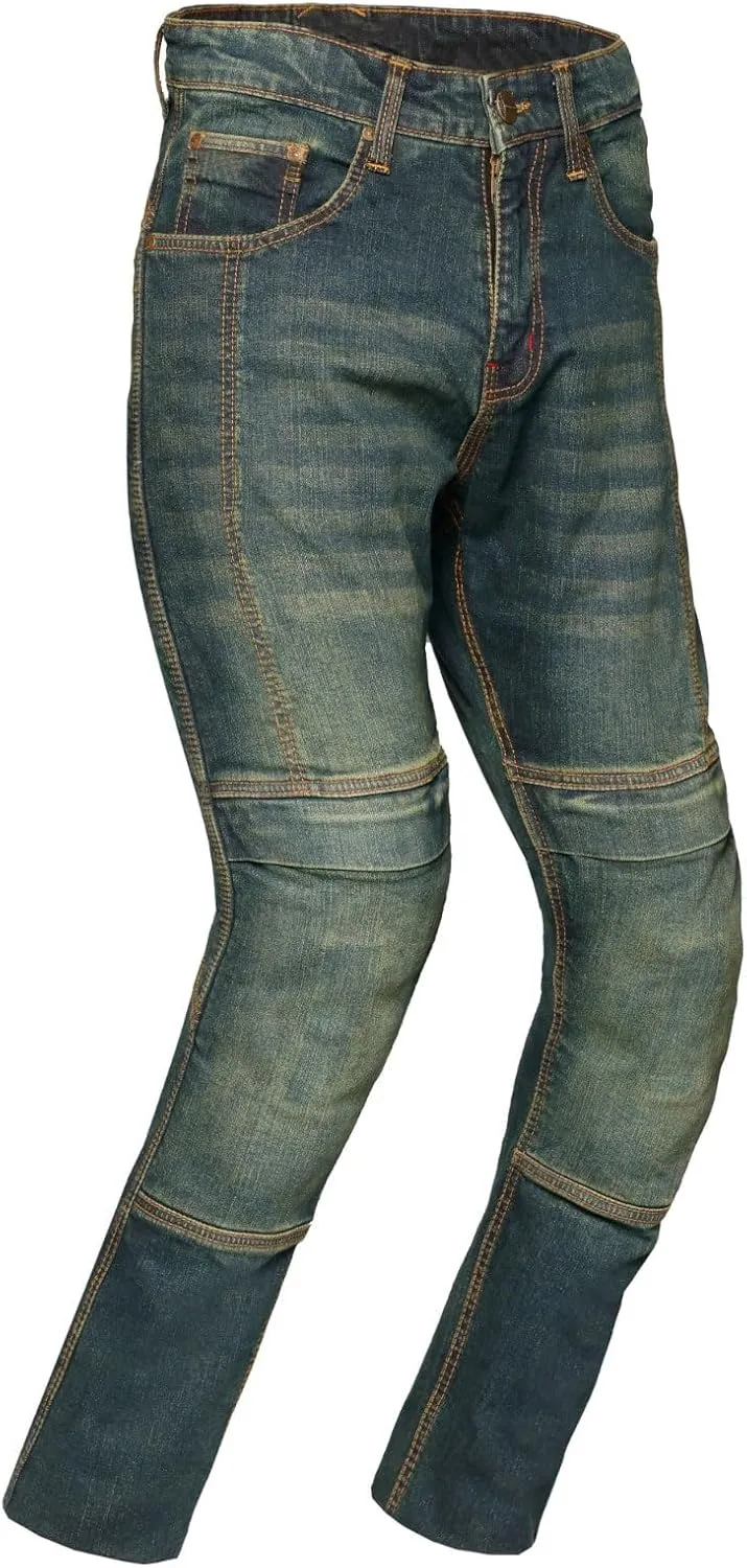 Mens Motorbike Jeans Made with Aramid Fiber Bikers Pants