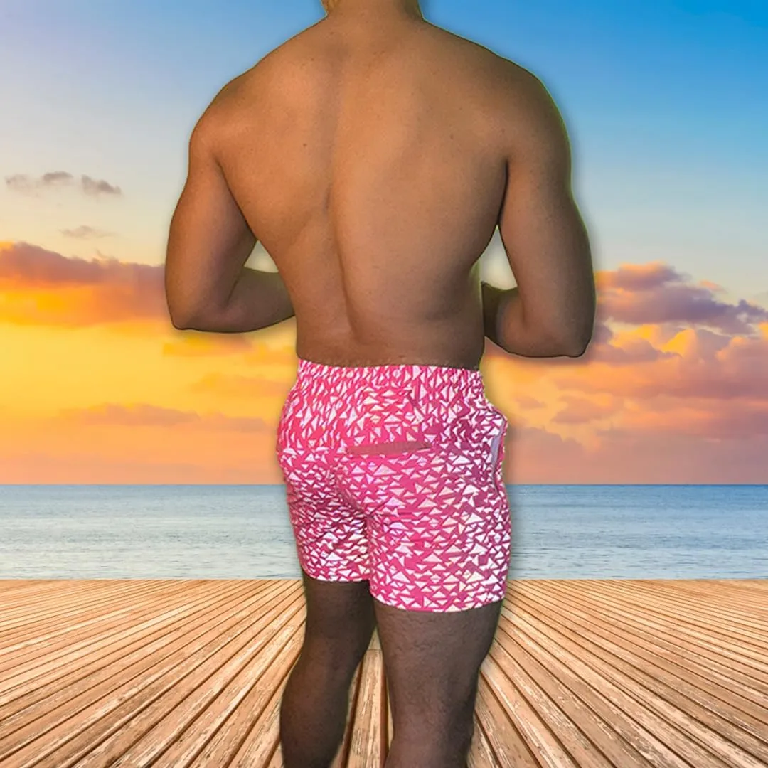 Men's Party Booty 4in Inseam Shorts, Zippered Pockets, Rave & Festivals LGBTQ, Gay Weekender