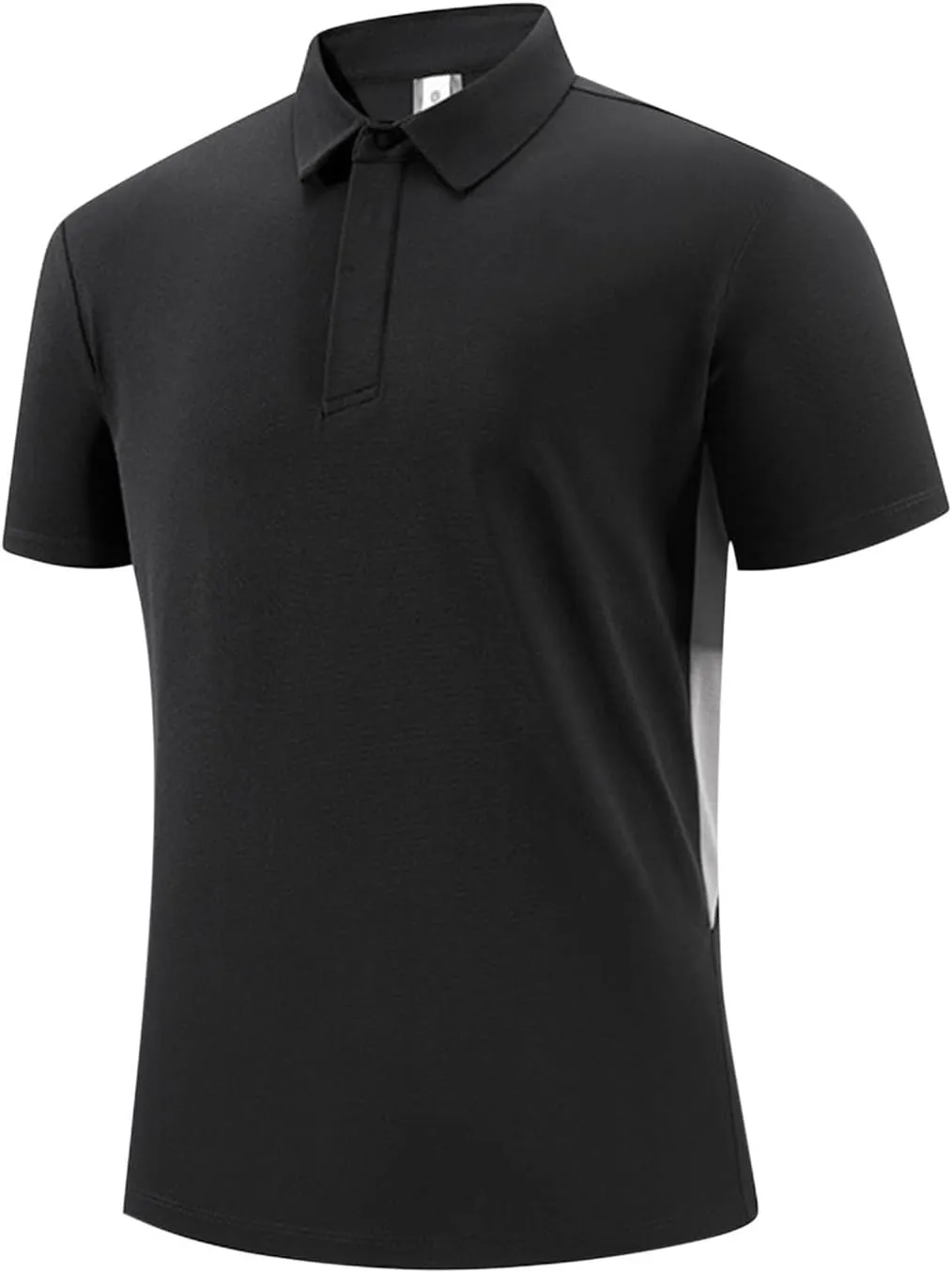 Mens Performance Shirt Summer Solid Outdoor Golf Short Sleeve Tops Plus Size Loose Fit Lightweight Athletic Blouse