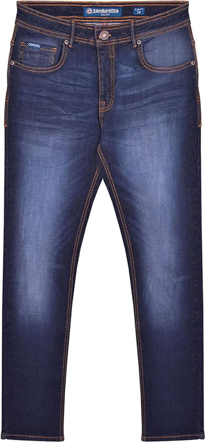 Mens Stafford Slim Jeans (40R) (Dark Blue)