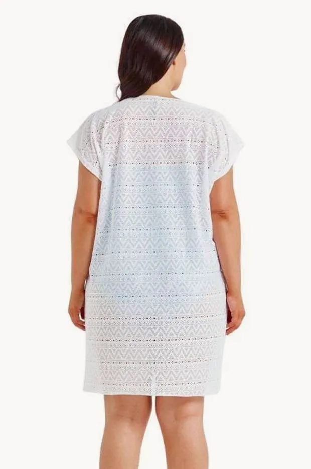 Mesh V Neck Kaftan