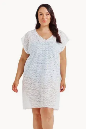 Mesh V Neck Kaftan