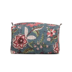 MIDNIGHT OPEIUM GARLAND QULTED TOILETRY POUCH