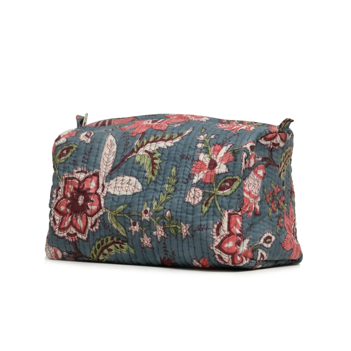 MIDNIGHT OPEIUM GARLAND QULTED TOILETRY POUCH