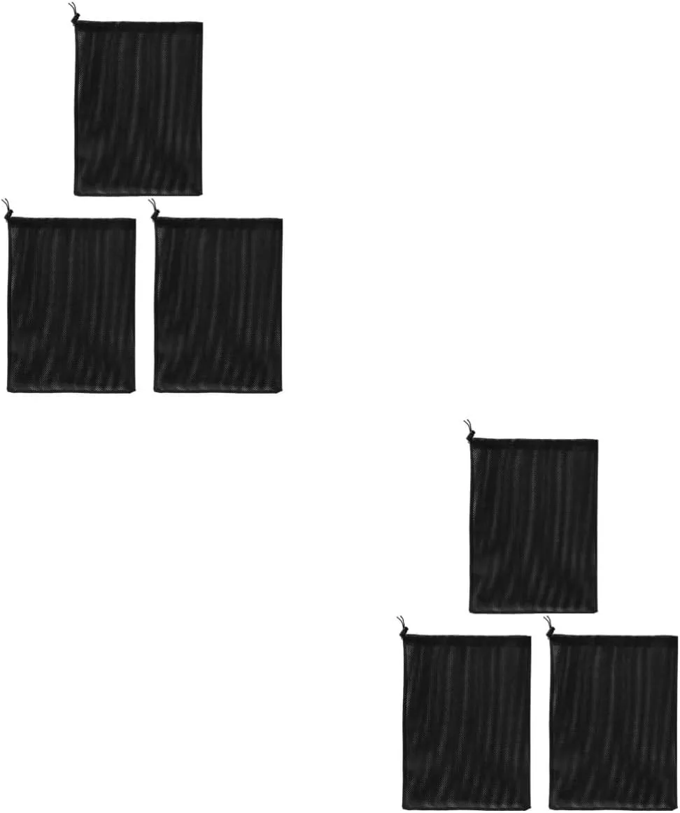 Mikikit 2sets 3pcs Water Pump Filter Pouch Pump Mesh Bag for Filtration Drawstring Design for Fish Tanks and Aquariums Easy to Clean and Replace 3pcs*2