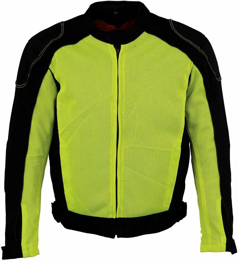 Milwaukee Leather Men's All Season Textile CE Armored Motorcycle Racer Jacket