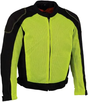 Milwaukee Leather Men's All Season Textile CE Armored Motorcycle Racer Jacket