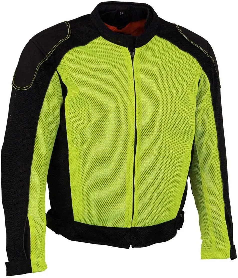 Milwaukee Leather Men's All Season Textile CE Armored Motorcycle Racer Jacket