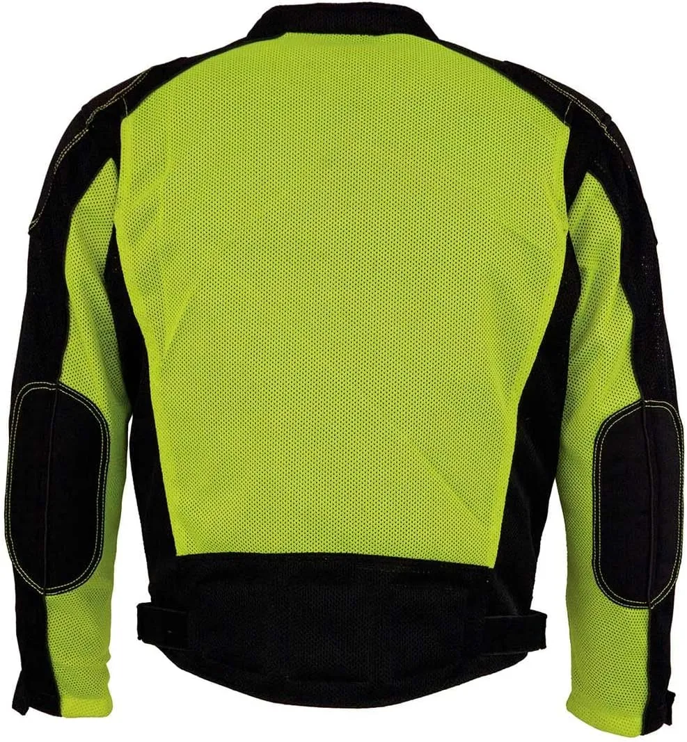 Milwaukee Leather Men's All Season Textile CE Armored Motorcycle Racer Jacket