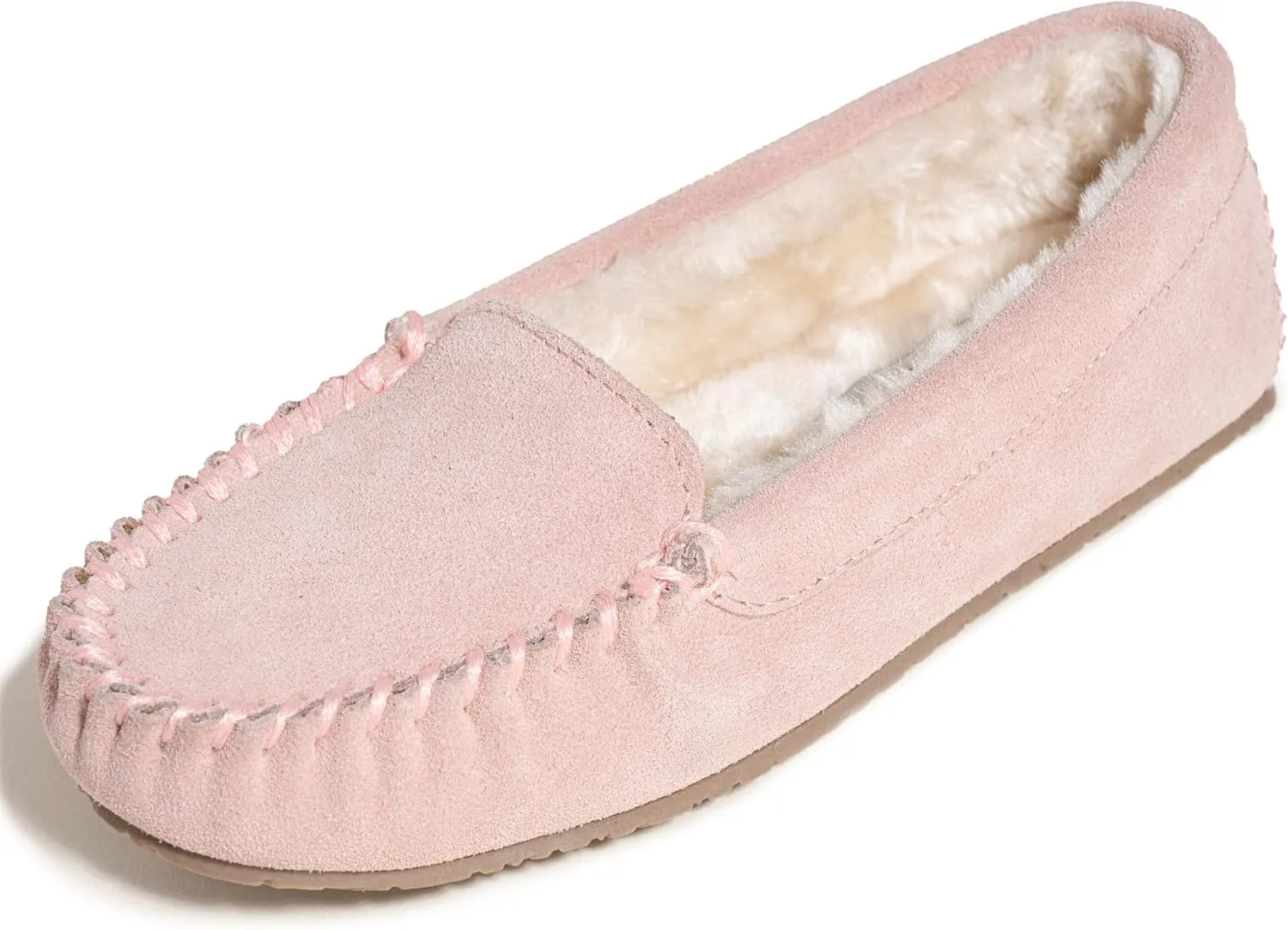 Minnetonka Cosi Venetian – Cozy Indoor Slippers for Women with Durable Rubber Hard Sole Design, Genuine Suede and Soft Pile Lining