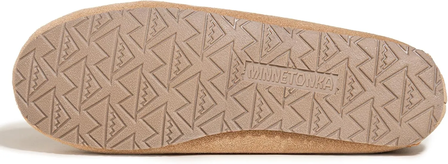Minnetonka Cosi Venetian – Cozy Indoor Slippers for Women with Durable Rubber Hard Sole Design, Genuine Suede and Soft Pile Lining