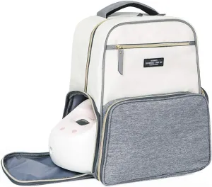 MOMIGO Breast Pump Backpack Diaper Bag - Multi-Function Mommy Outdoor Working Backpack with Insulation Pocket
