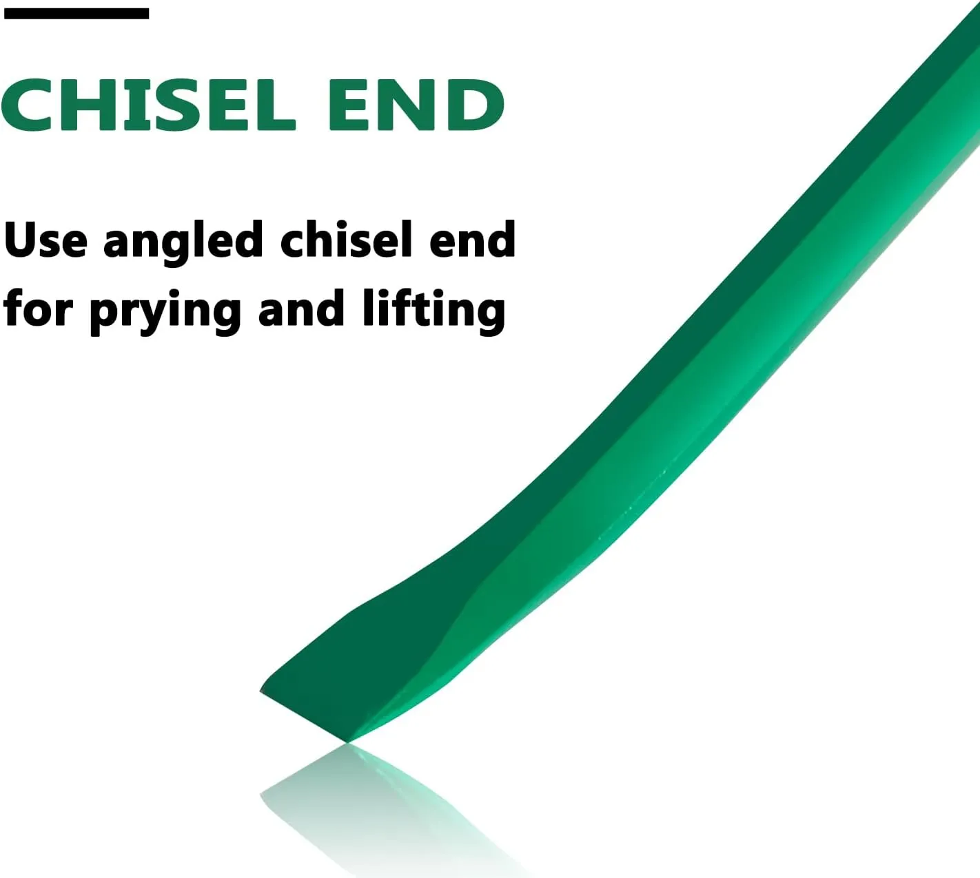 Monkey King Bar-18IN Pry Bar Gooseneck Wrecking Bar-Crowbar tool for Many pulling/Green color