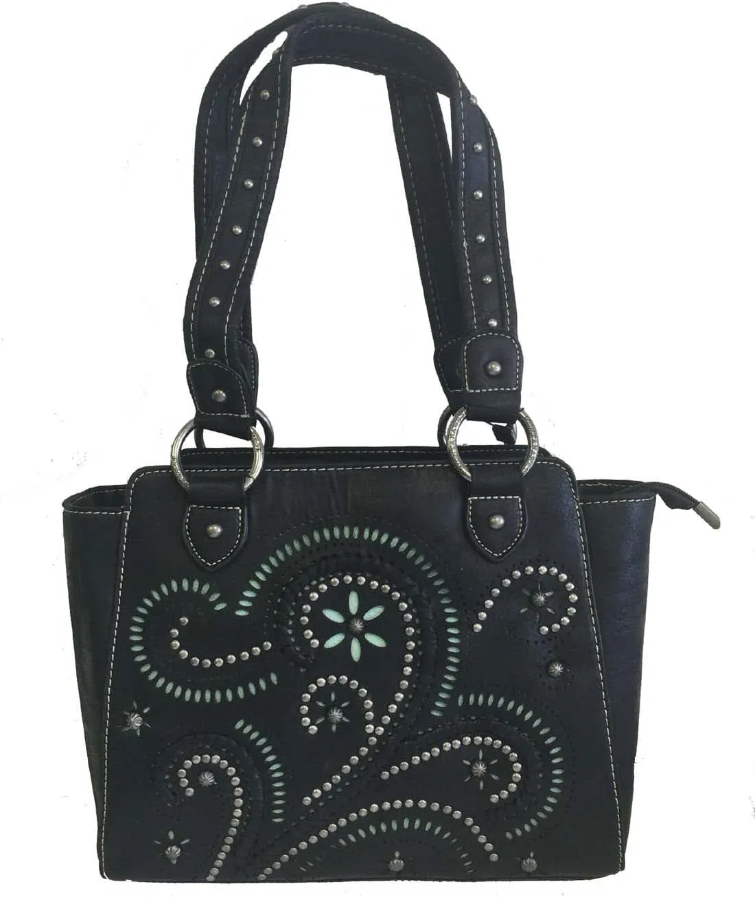 Montana West Ladies Concealed Gun Carry Purse Handbag Swirl Cutouts Design