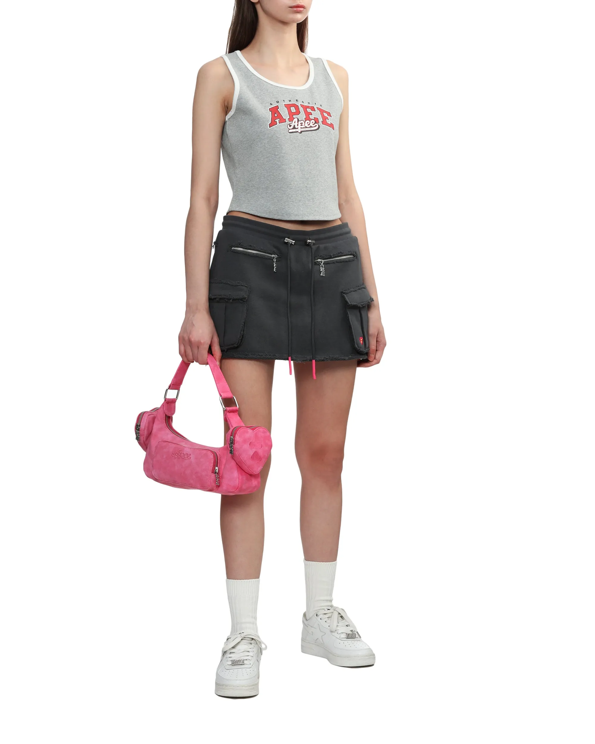 Moonface multi-pocket shoulder bag