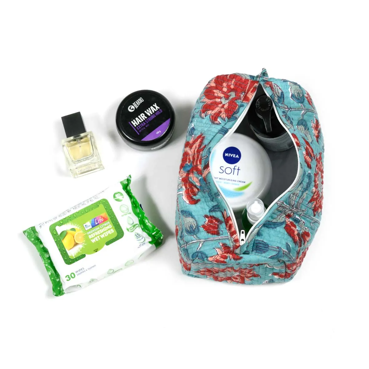 MOONSOON SUNFLOWER QUILTED TOILETRY POUCH