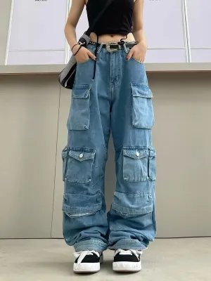 Multi Pocket Denim Workwear