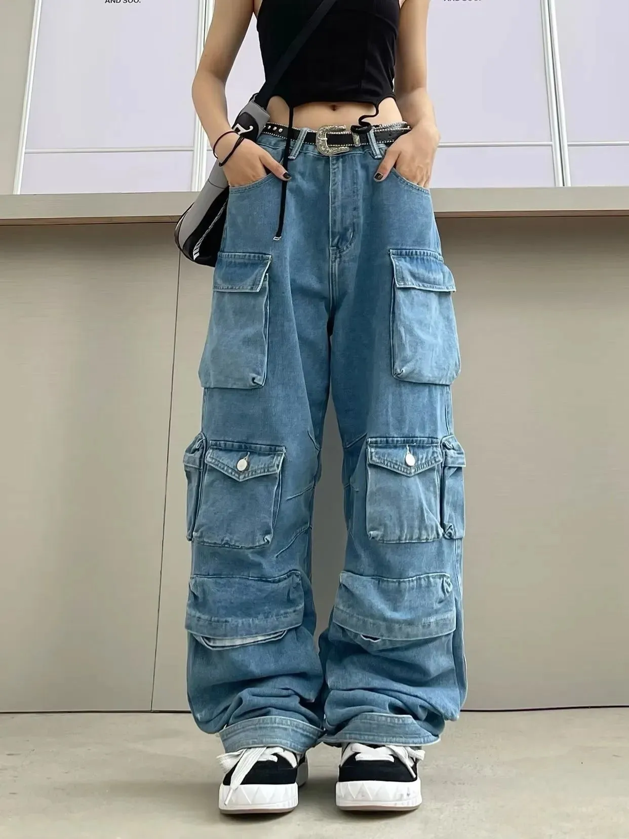 Multi Pocket Denim Workwear
