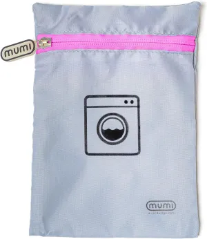 MUMI Travel Laundry Bag – Mesh Laundry Bags for Delicates with Hanger & Pouch | Delicates Bag for Washing Machine | Large Laundry Net Bag for Travel, Gym, Baby Clothes, and More (Pink)