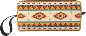 Native American Print print Travel Cosmetic Bag Gifts for Women Portable Make Up Bags for Women Mother Sister