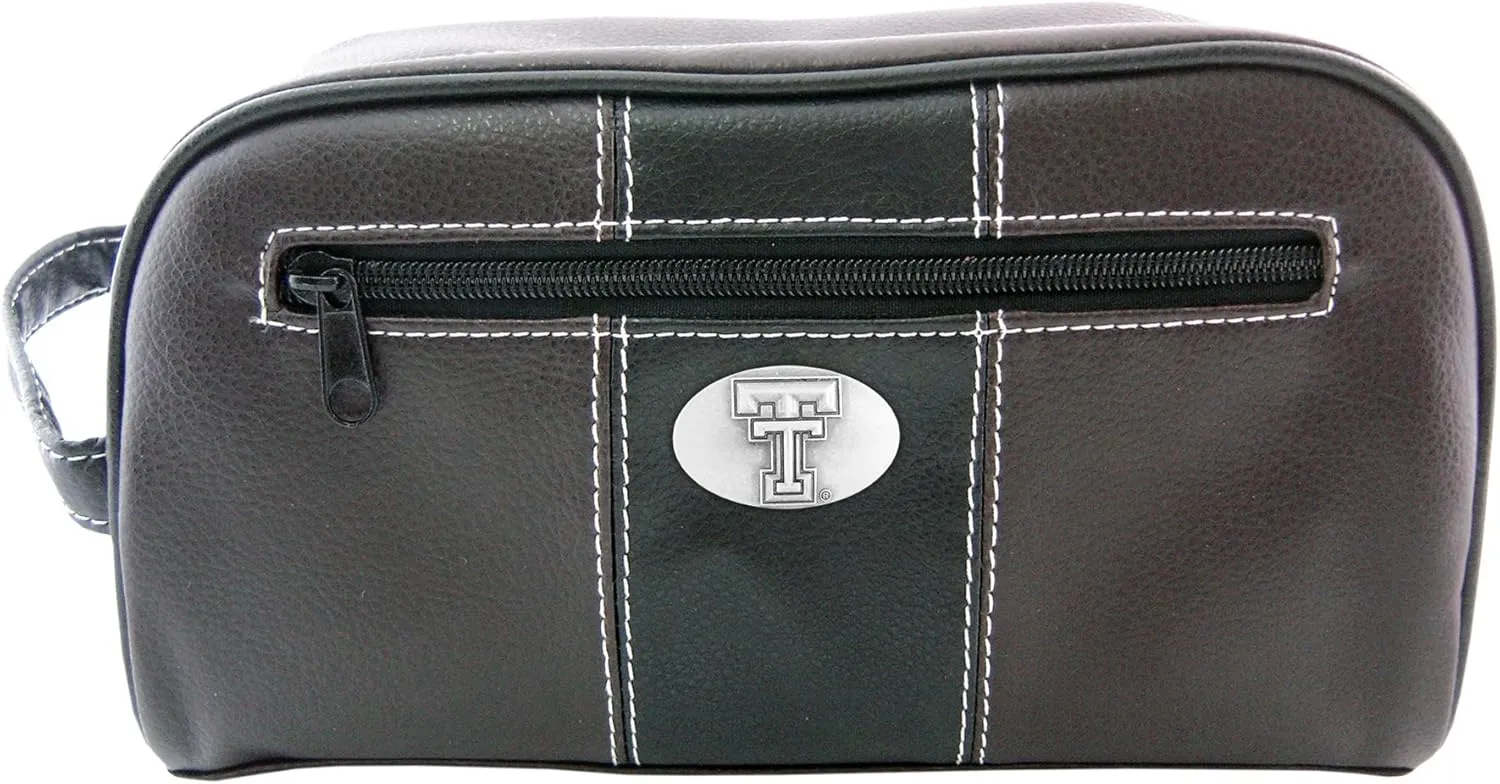 NCAA Texas Tech Red Raiders Zep-Pro Toiletry Concho Bag, Brown