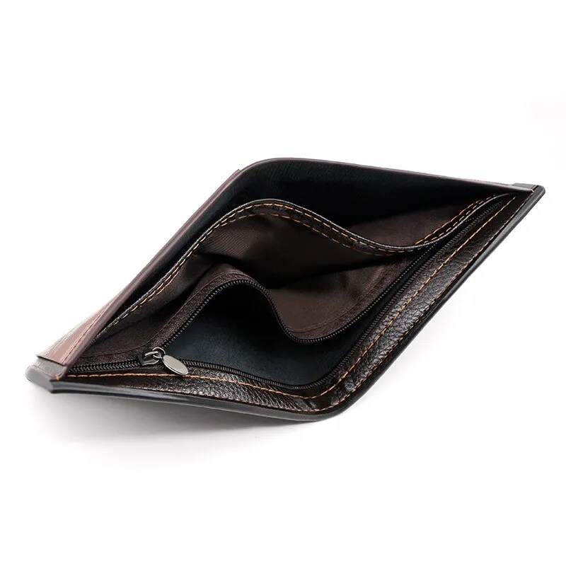 New fashion splicing men wallet PU leather Two fold Purse Short large capacity coin change Multi card ID bag Men&#39;s wallet