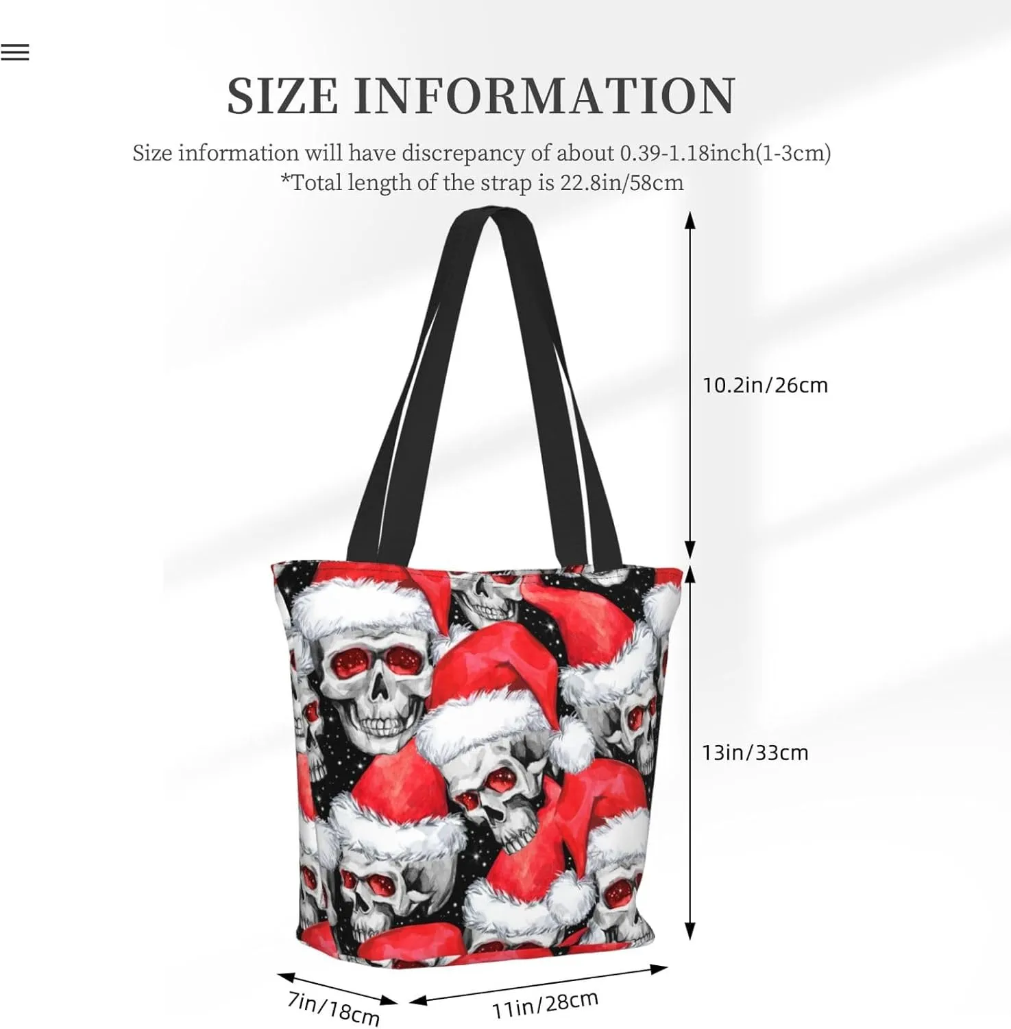 New Year Christmas Golden Openwork Shiny Snowflakes Tote Bag Women Reusable Shopping Bags Shoulder Bag