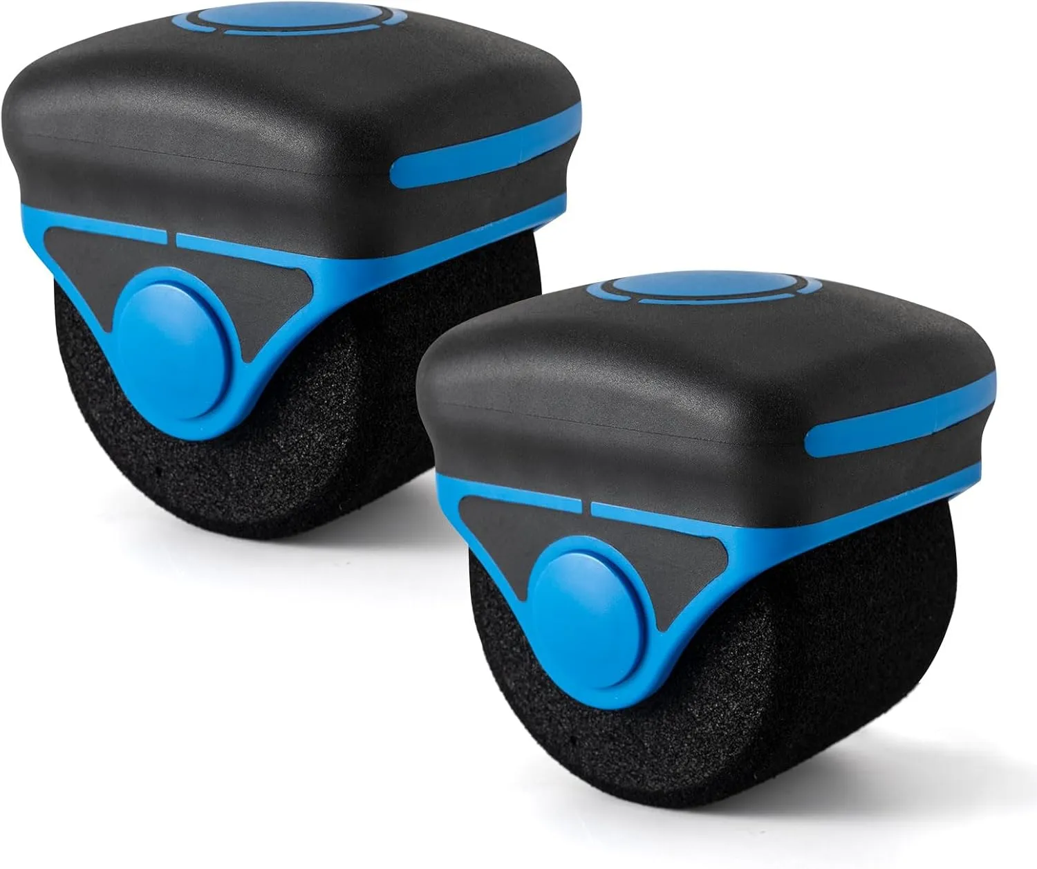 NEWISHTOOL Sponge Seam Roller Vinyl Applicator Tool, 2 Pack Soft Foam Wheel Roller Paint Roller, Pro Heat-Resistant Rolling Tools for Vinyl Application on Vehicle Contoured, Rivets and Uneven Surface