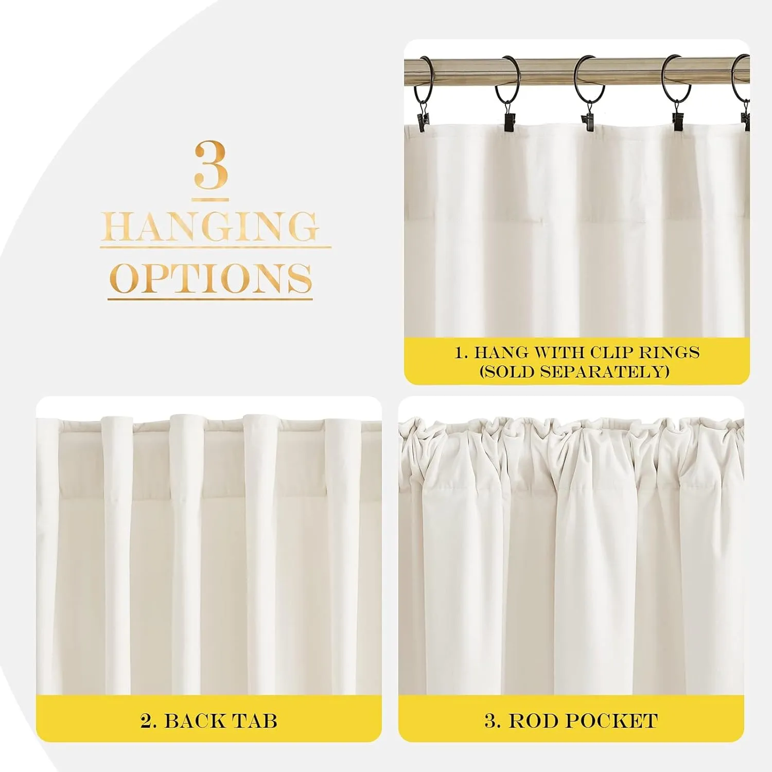 NICETOWN Navy Ombre Velvet Curtains for Bedroom, Room Darkening Velvet Drapes Thermal Insulated Sleek Design Window Treatment for Kids Room/Boys Room, W50 x L84, 2 Panels