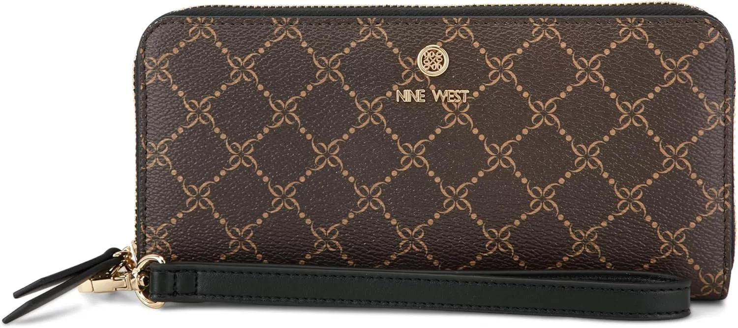 Nine West Lockup 9 Zip Around Wallet with Wristlet