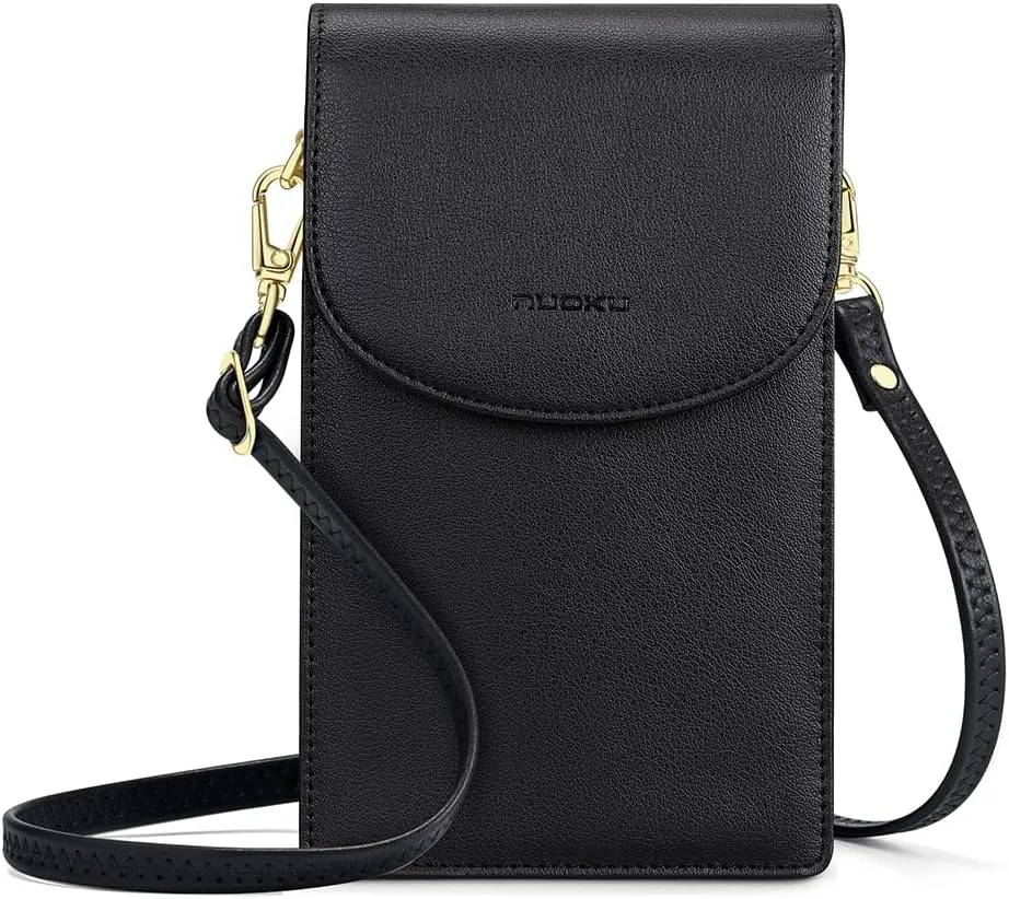 nuoku Crossbody Phone Bag for Women, Mini Crossbody Purse, Small Phone Wallet Crossbody with Removable Card Holder