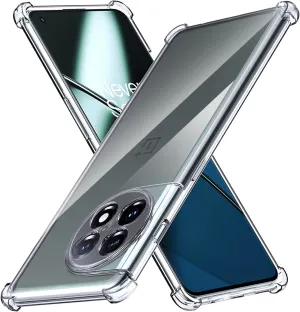 OnePlus 11 Case, Clear Silicone Slim Shockproof Gel Phone Cover