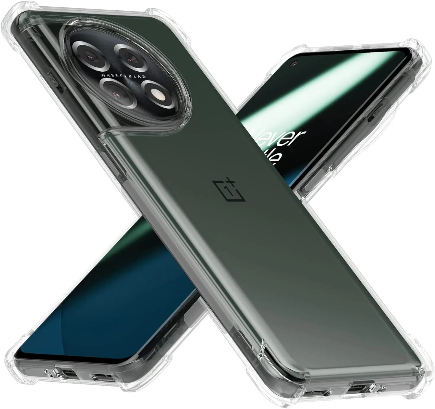 OnePlus 11 Case, Clear Silicone Slim Shockproof Gel Phone Cover