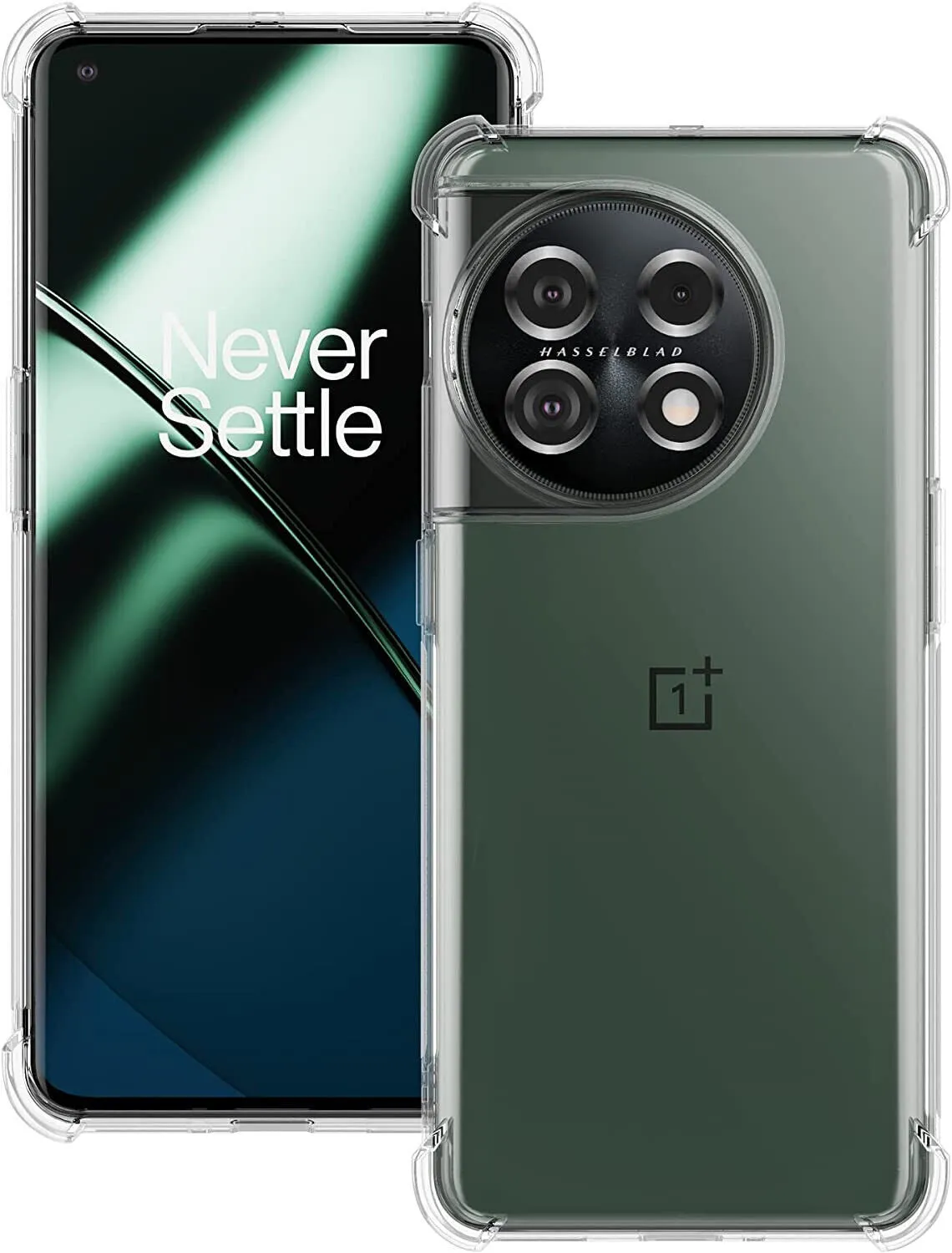 OnePlus 11 Case, Clear Silicone Slim Shockproof Gel Phone Cover